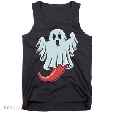 Funny Ghost Chili Pepper Lovers Spooky Halloween Tank Top