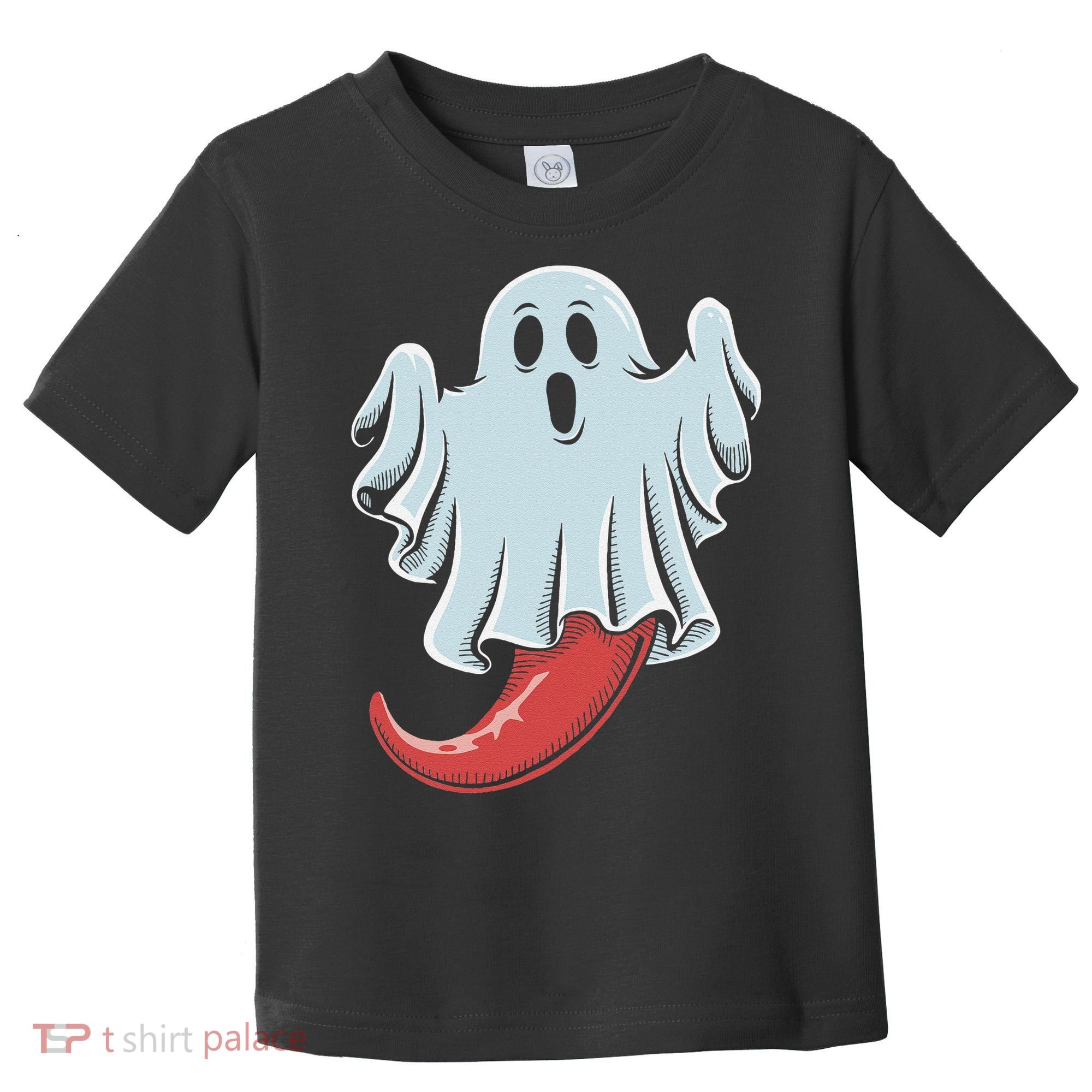 Funny Ghost Chili Pepper Lovers Spooky Halloween Toddler T-Shirt