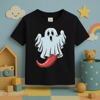 Funny Ghost Chili Pepper Lovers Spooky Halloween Toddler T-Shirt thumb 3
