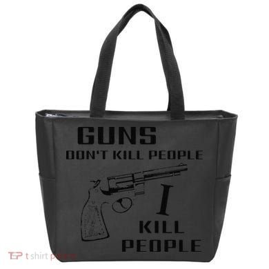 Funny Guns Dont Kill People I Do Tote Bag