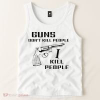 Funny Guns Dont Kill People I Do Tank Top thumb 2