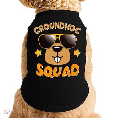 Funny Groundhog Day Squad Doggie Tank