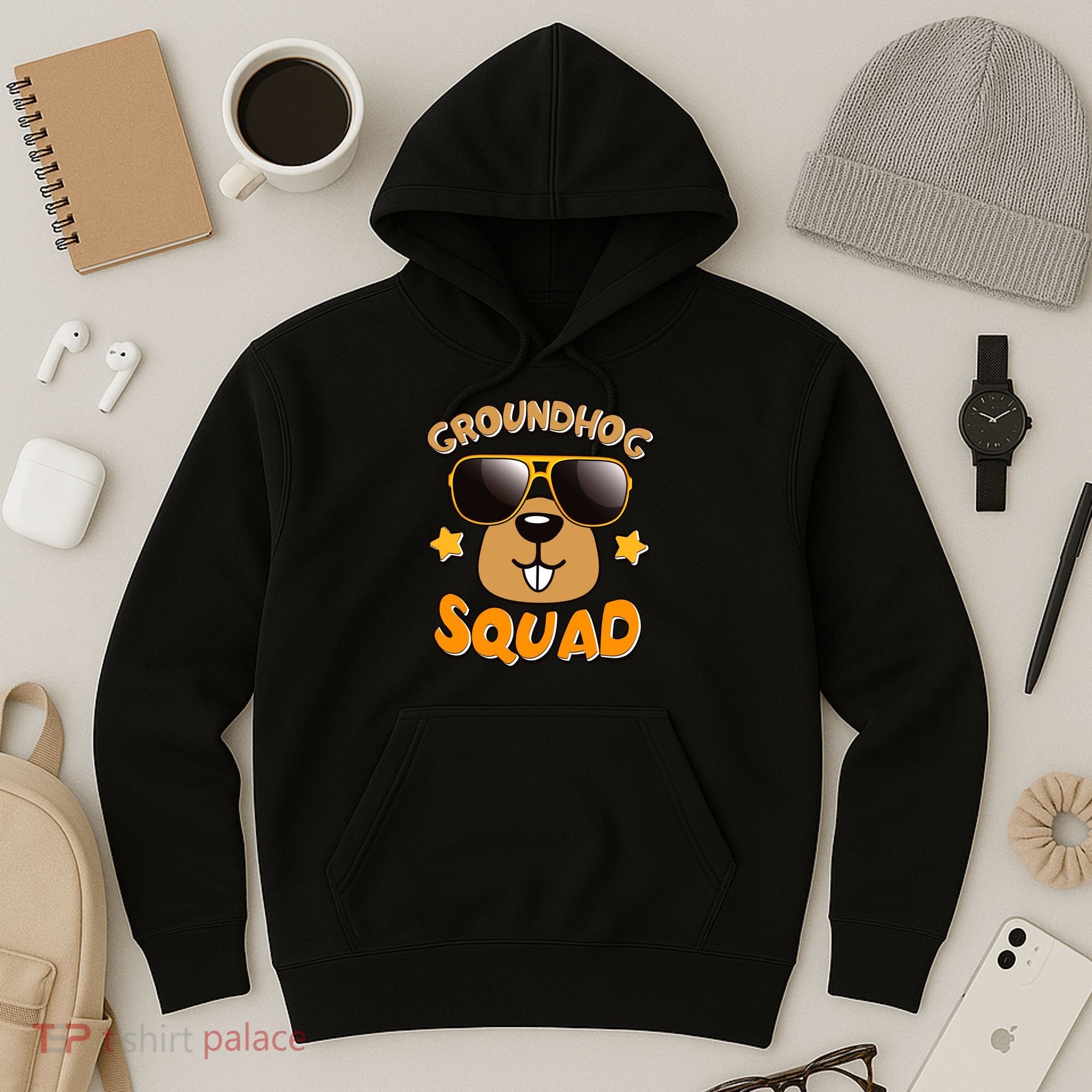 Funny Groundhog Day Squad Hoodie