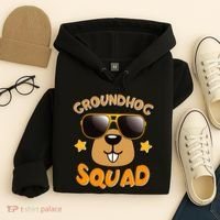 Funny Groundhog Day Squad Hoodie thumb 4