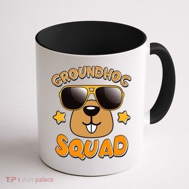 Funny Groundhog Day Squad Coffee Mug back