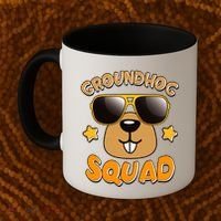 Funny Groundhog Day Squad Coffee Mug thumb 2