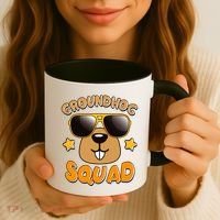 Funny Groundhog Day Squad Coffee Mug thumb 3