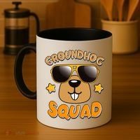 Funny Groundhog Day Squad Coffee Mug thumb 4