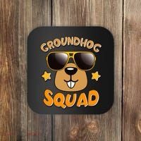 Funny Groundhog Day Squad Coaster thumb 0