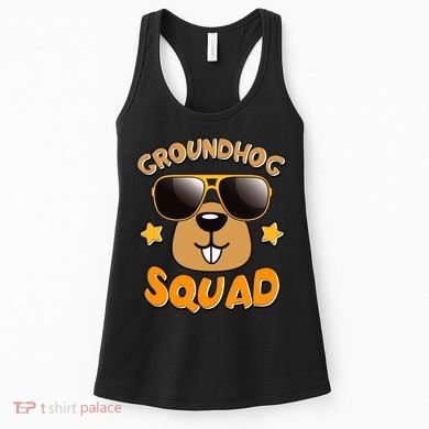 Funny Groundhog Day Squad Women's Tank Top