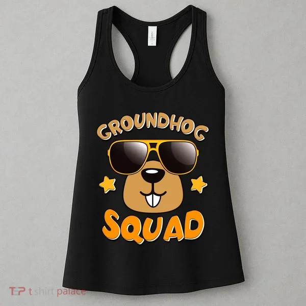Funny Groundhog Day Squad Women's Tank Top