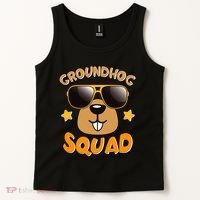 Funny Groundhog Day Squad Tank Top thumb 2