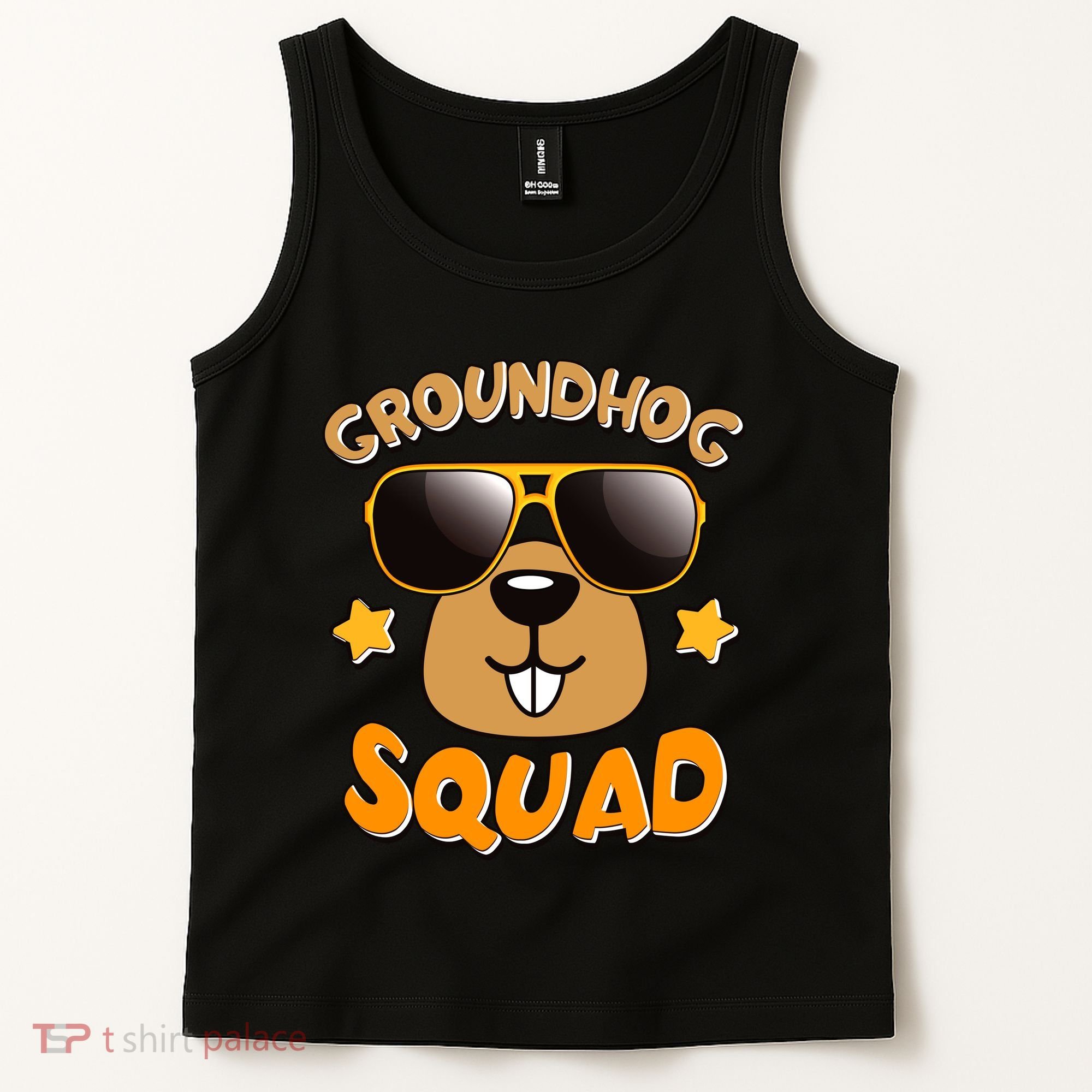 Funny Groundhog Day Squad Tank Top