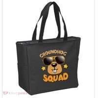 Funny Groundhog Day Squad Tote Bag thumb 2