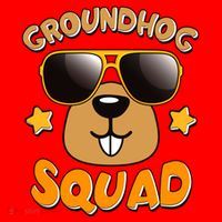 Funny Groundhog Day Squad Santa Hat thumb 1