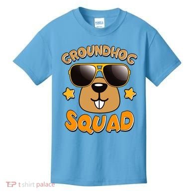 Funny Groundhog Day Squad Kids T-Shirt