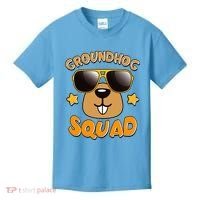 Funny Groundhog Day Squad Kids T-Shirt thumb 0