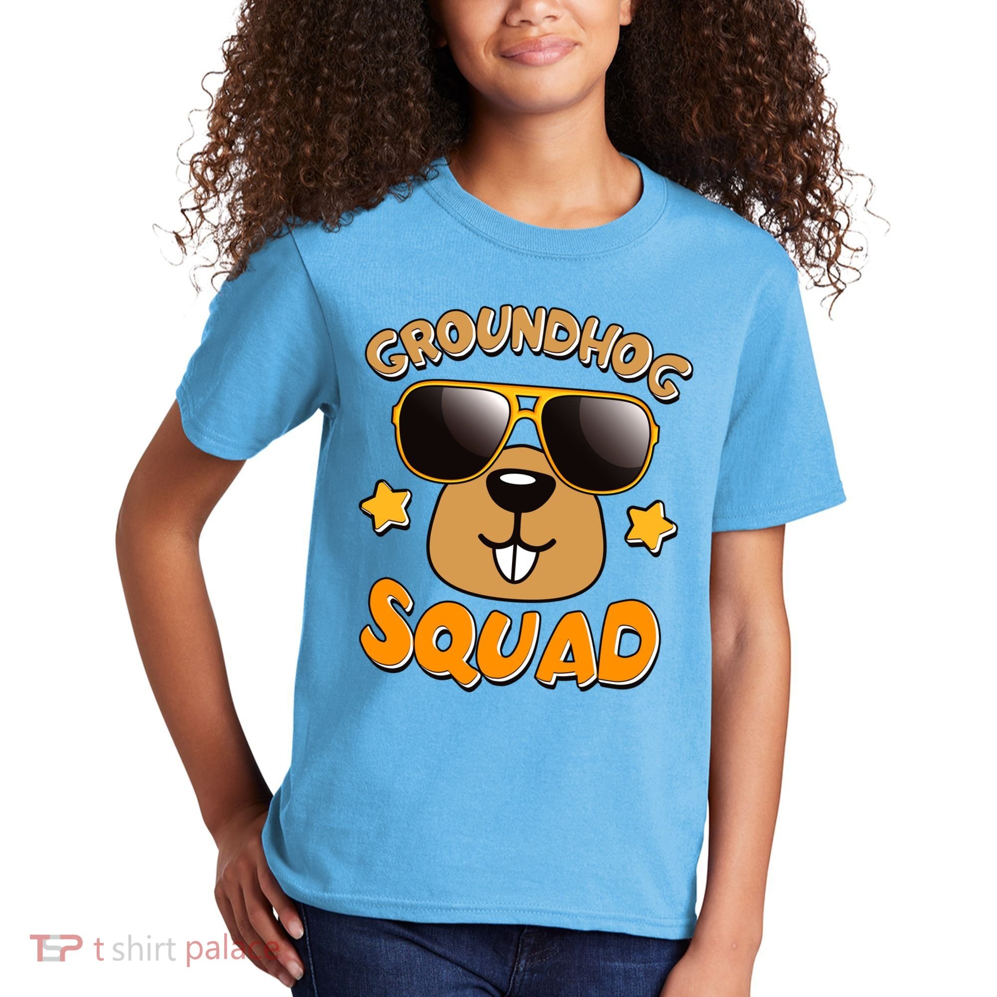 Funny Groundhog Day Squad Kids T-Shirt