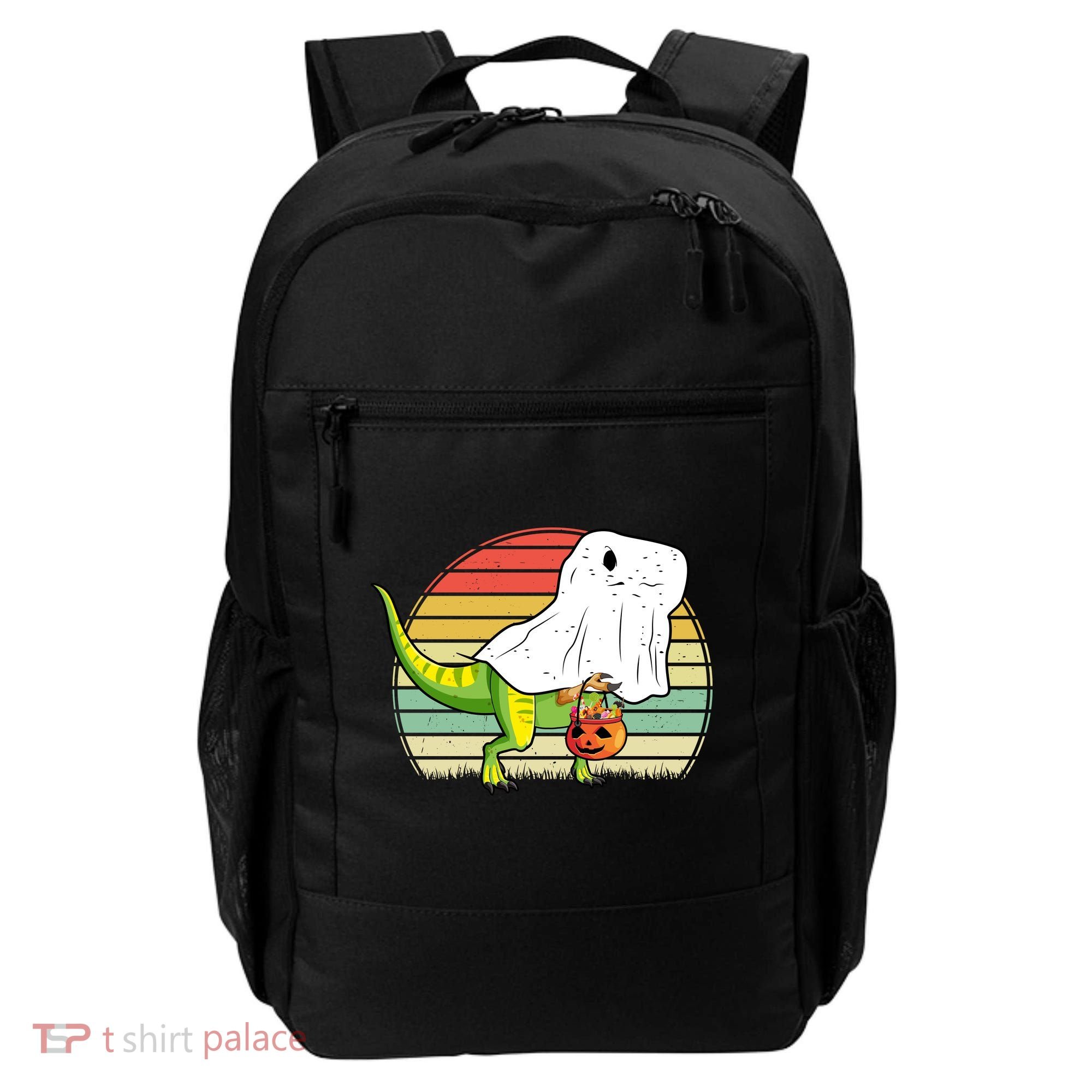 Funny Ghost Dinosaur Halloween Graphic Backpack