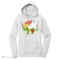 Funny Ghost Dinosaur Halloween Graphic Women's Hoodie thumb 0
