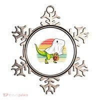Funny Ghost Dinosaur Halloween Graphic Ornament thumb 0