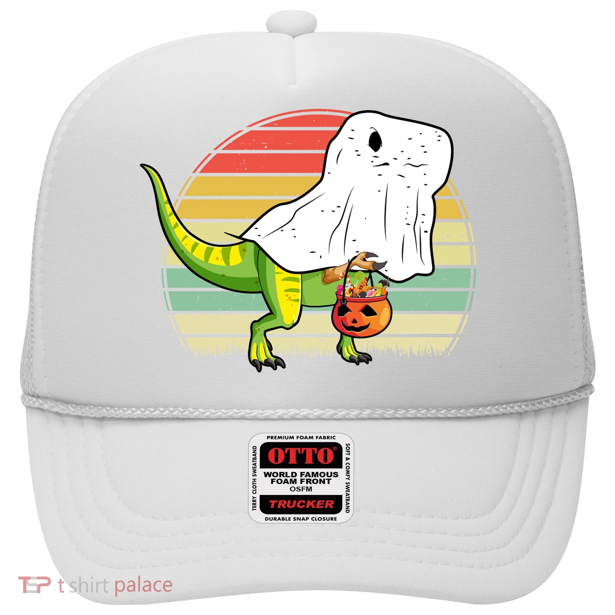 Funny Ghost Dinosaur Halloween Graphic Hat