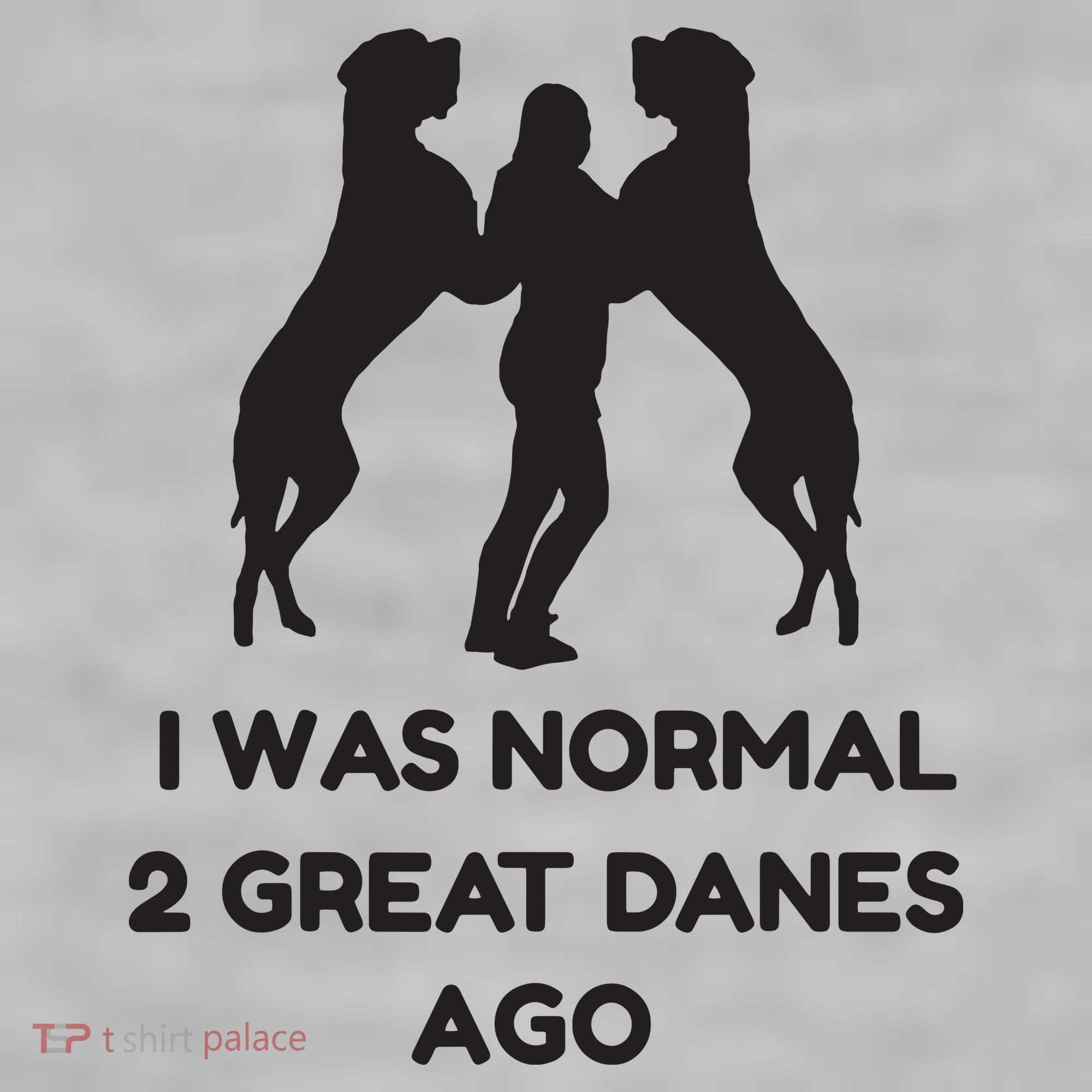 Funny Great Dane Shirts Woman I Was Normal 2 Great Danes Ago Ladies PosiCharge Tri-Blend Wicking Tank
