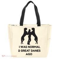 Funny Great Dane Shirts Woman I Was Normal 2 Great Danes Ago Tote Bag thumb 0