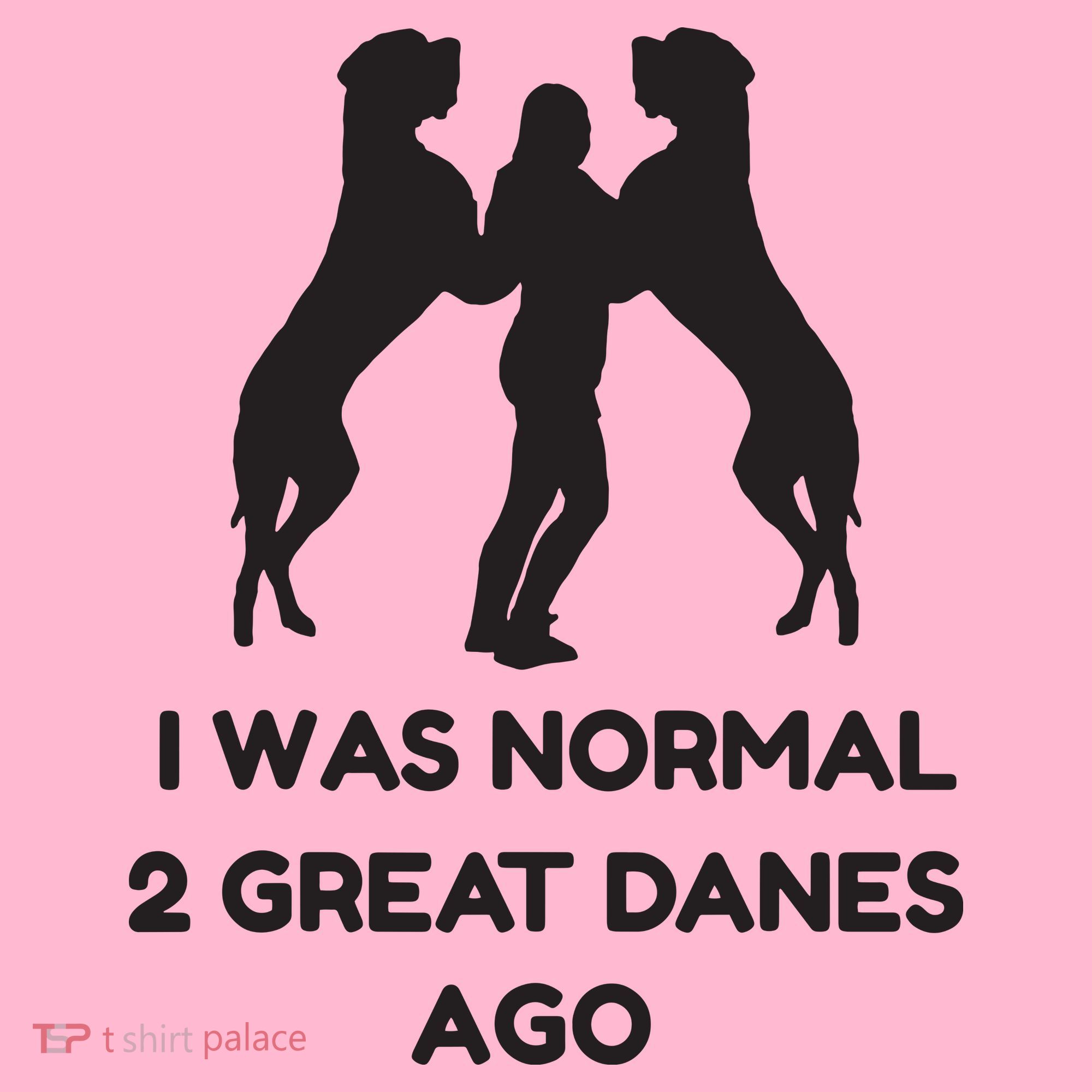 Funny Great Dane Shirts Woman I Was Normal 2 Great Danes Ago Coaster