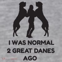 Funny Great Dane Shirts Woman I Was Normal 2 Great Danes Ago Infant Fleece One Piece thumb 2
