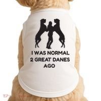 Funny Great Dane Shirts Woman I Was Normal 2 Great Danes Ago Doggie Tank thumb 0