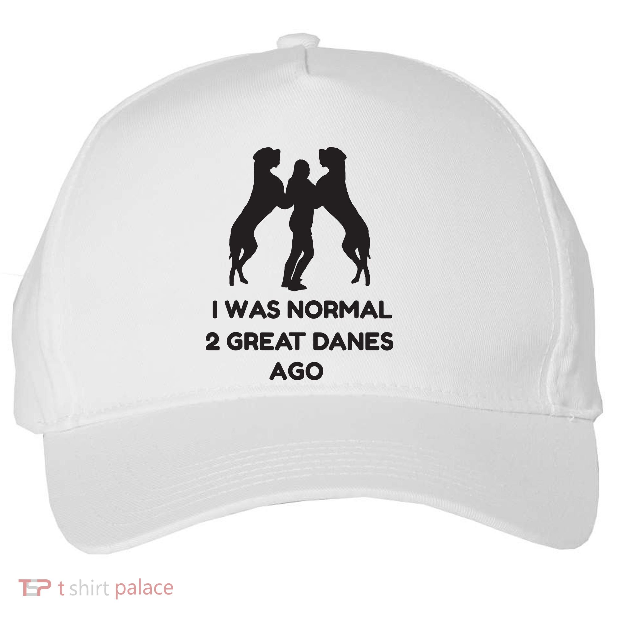 Funny Great Dane Shirts Woman I Was Normal 2 Great Danes Ago Five-Panel Snapback Cap