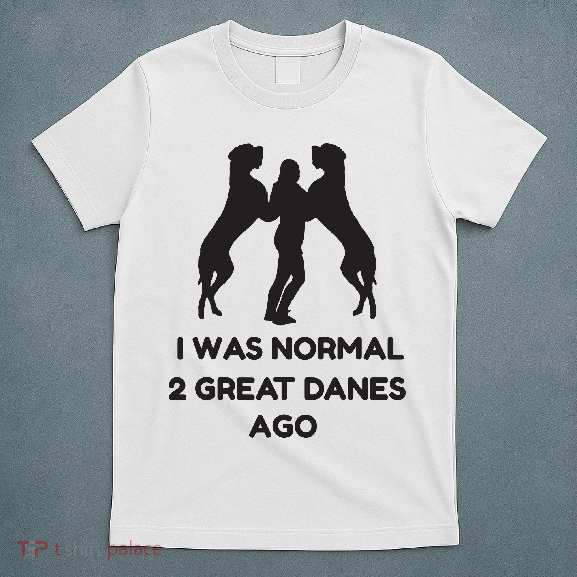 Funny Great Dane Shirts Woman I Was Normal 2 Great Danes Ago T-Shirt