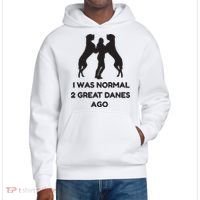 Funny Great Dane Shirts Woman I Was Normal 2 Great Danes Ago District V.I.T. Heavyweight Hoodie thumb 0