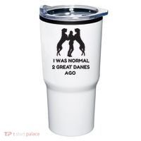 Funny Great Dane Shirts Woman I Was Normal 2 Great Danes Ago Tumbler thumb 0
