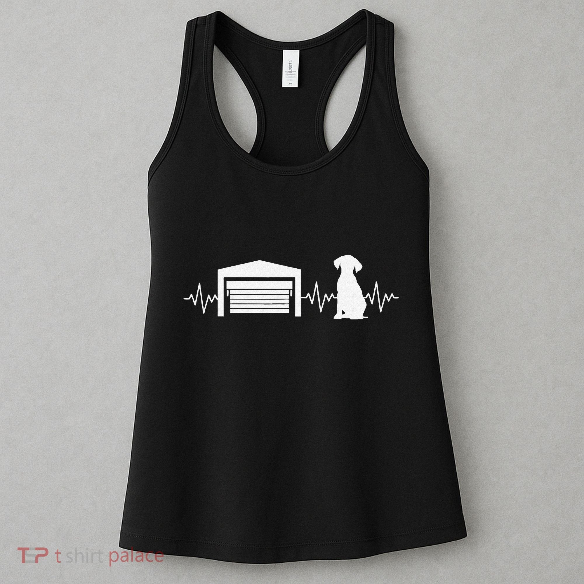 Funny Garage Door Installer Application Day Dog Garage Door Women's Tank Top