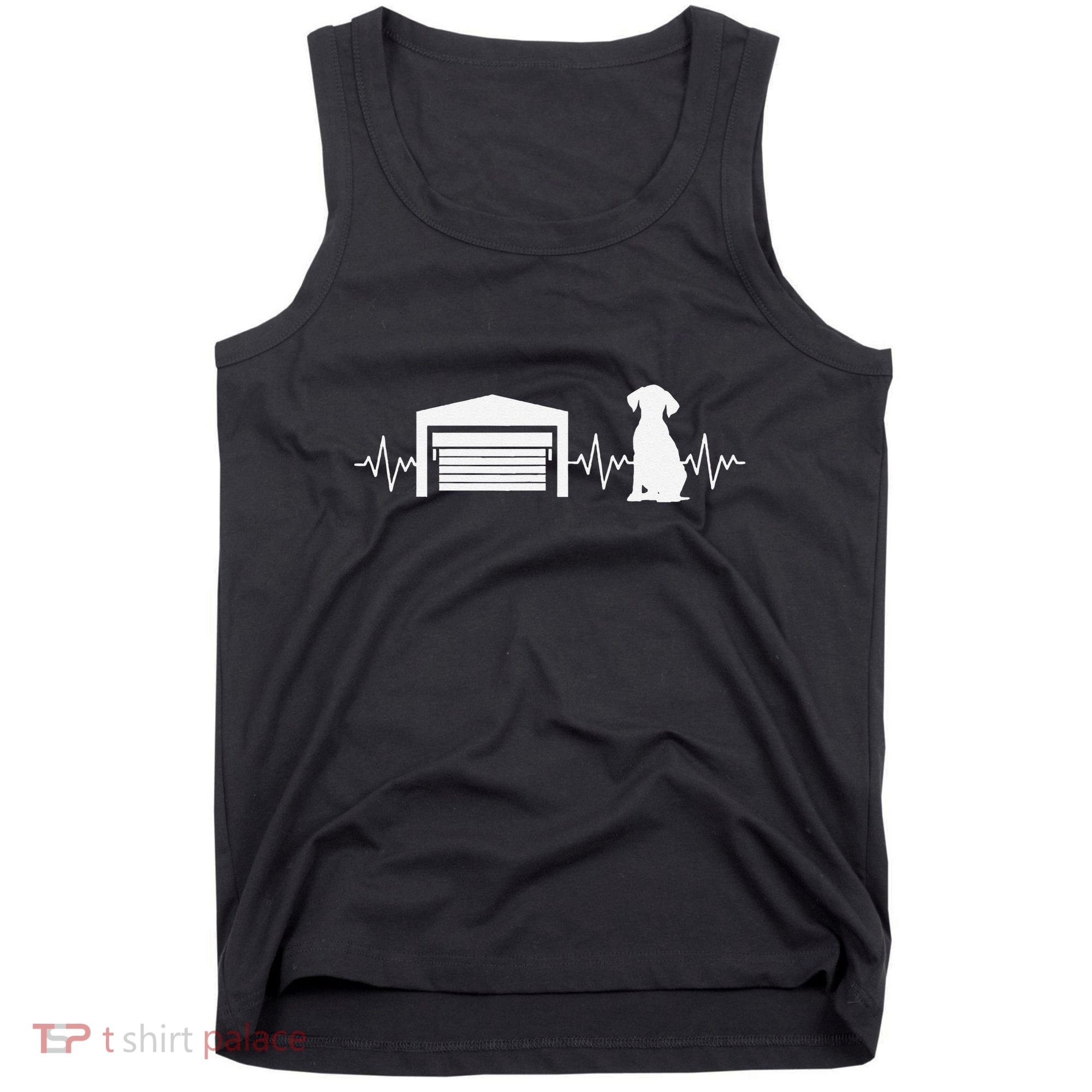 Funny Garage Door Installer Application Day Dog Garage Door Tank Top