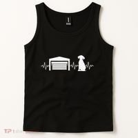 Funny Garage Door Installer Application Day Dog Garage Door Tank Top thumb 2