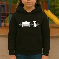 Funny Garage Door Installer Application Day Dog Garage Door Kids Hoodie thumb 3