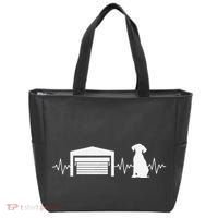 Funny Garage Door Installer Application Day Dog Garage Door Tote Bag thumb 0