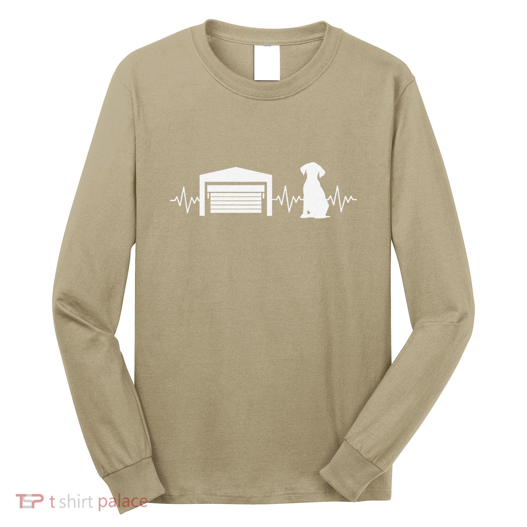 Funny Garage Door Installer Application Day Dog Garage Door Long Sleeve Shirt