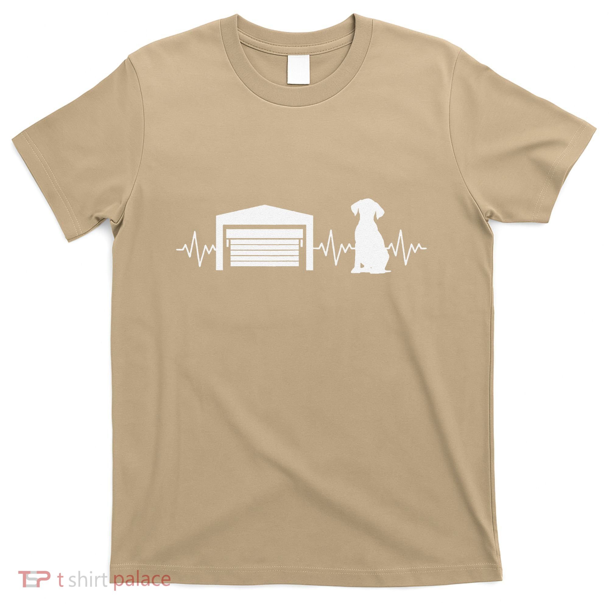 Funny Garage Door Installer Application Day Dog Garage Door T-Shirt