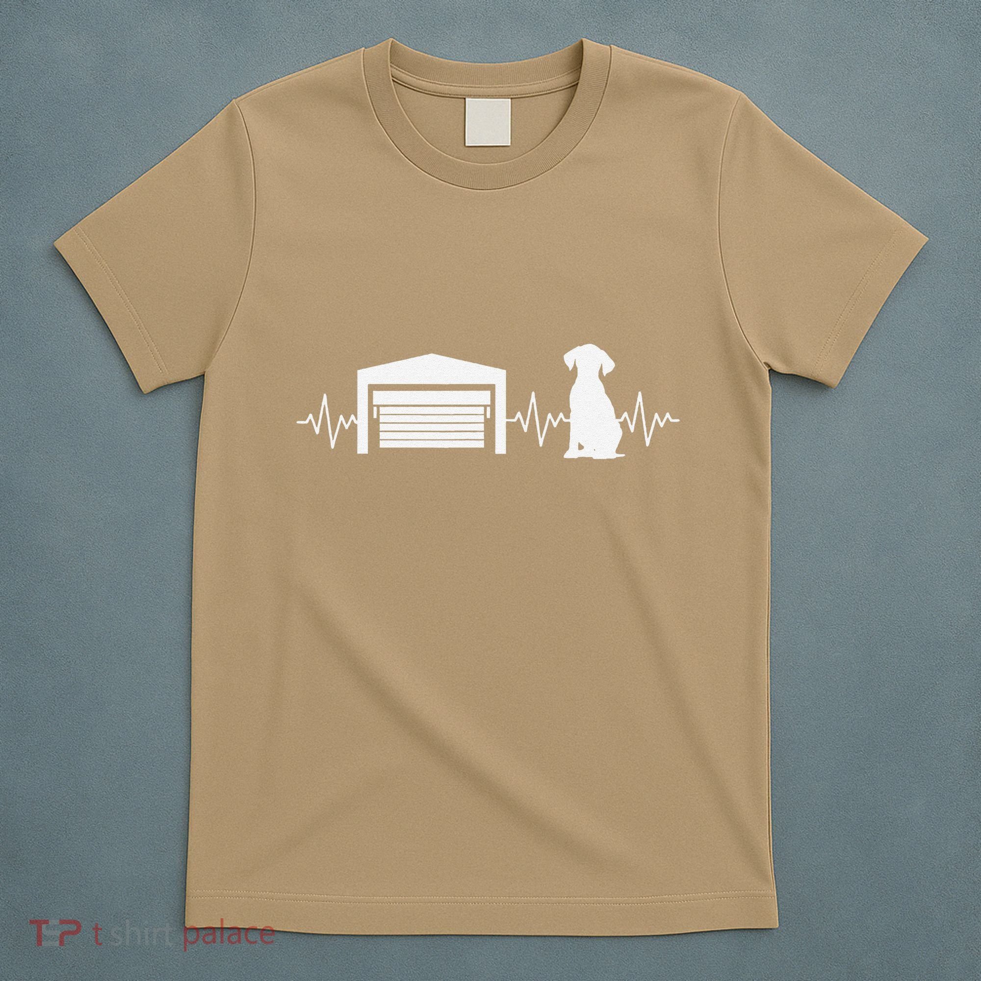Funny Garage Door Installer Application Day Dog Garage Door T-Shirt