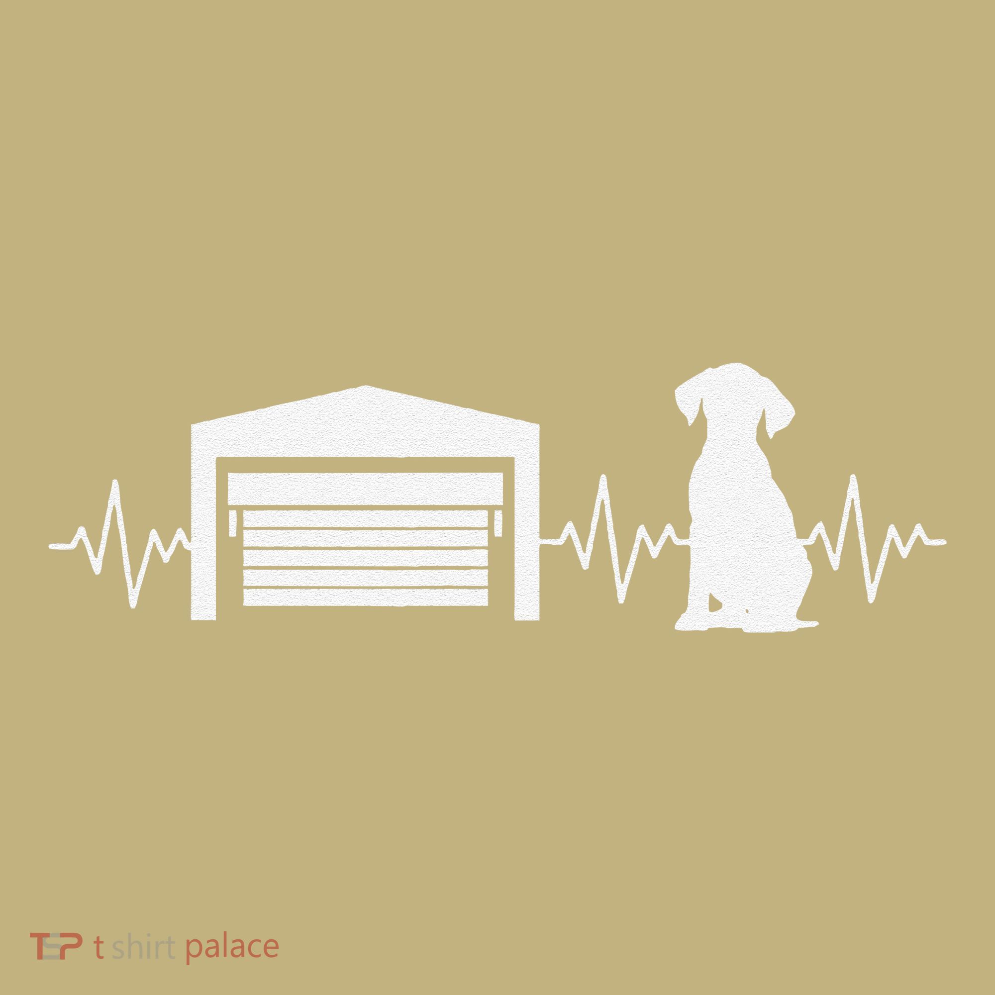 Funny Garage Door Installer Application Day Dog Garage Door T-Shirt