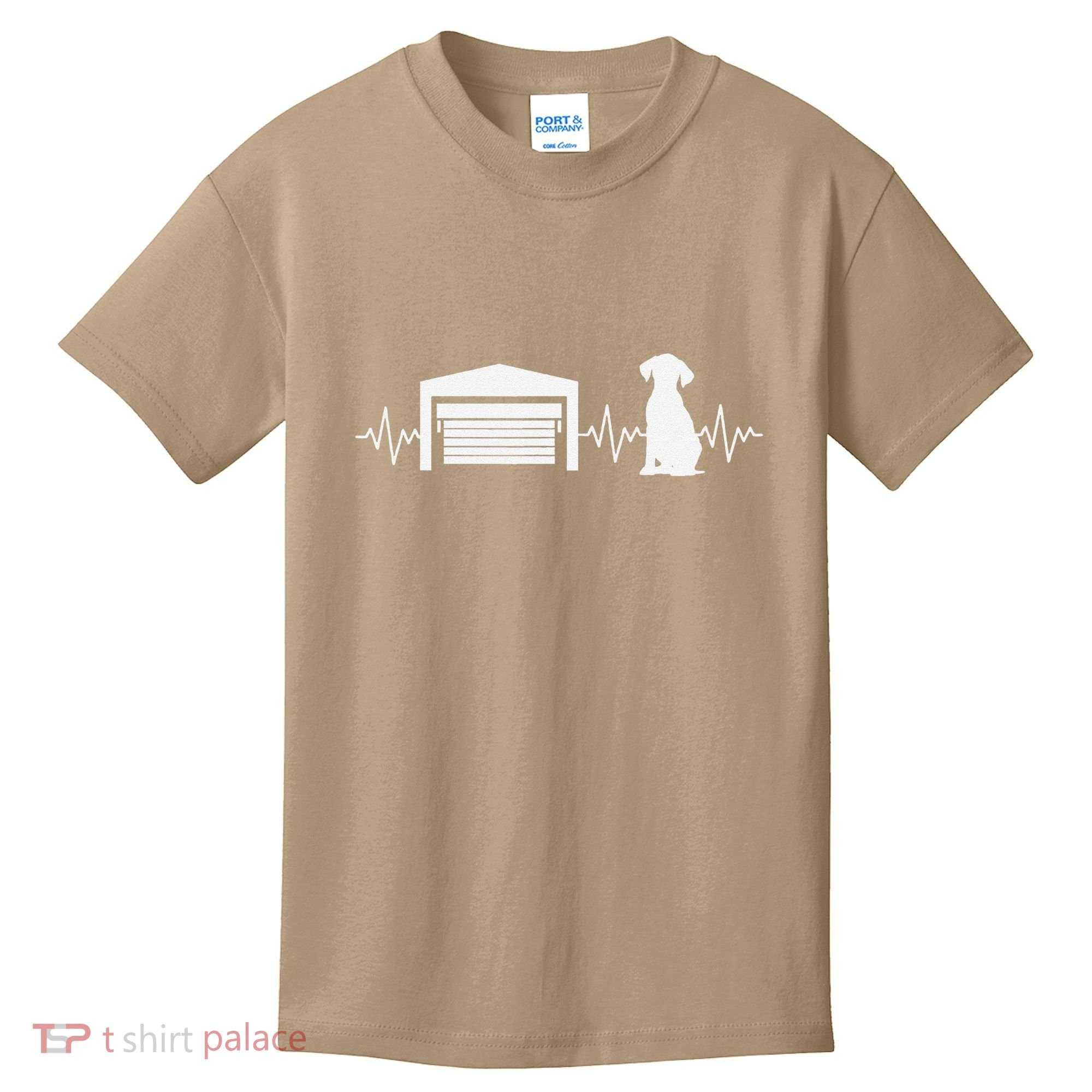 Funny Garage Door Installer Application Day Dog Garage Door Kids T-Shirt