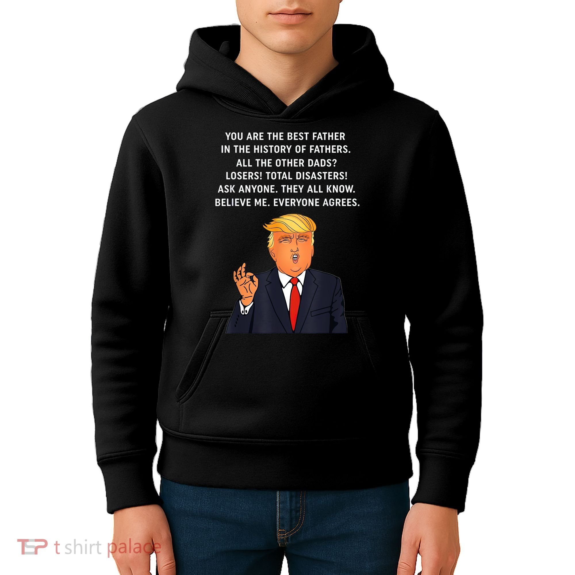 Funny Great Dad Donald Trump Father's Day Gift Tee Kids Hoodie