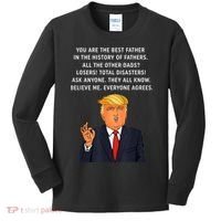 Funny Great Dad Donald Trump Father's Day Gift Tee Kids Long Sleeve Shirt thumb 0