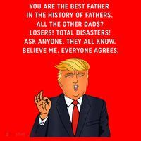 Funny Great Dad Donald Trump Father's Day Gift Tee Santa Hat thumb 1