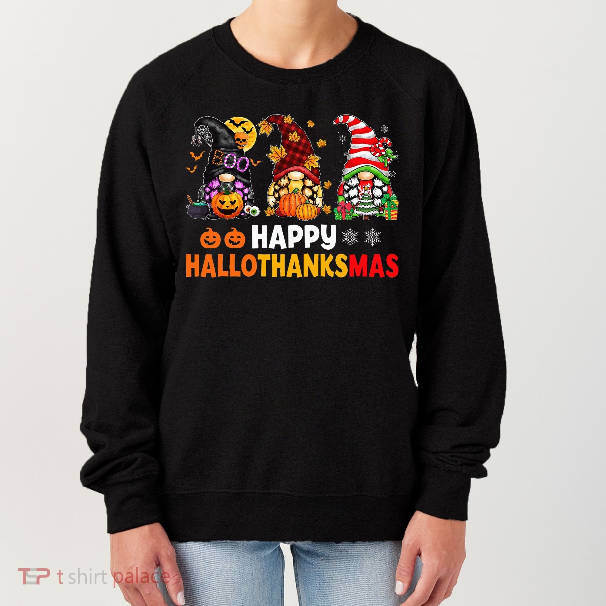 Festive Gnome Decorations for the Holiday Season Women's Sweatshirt