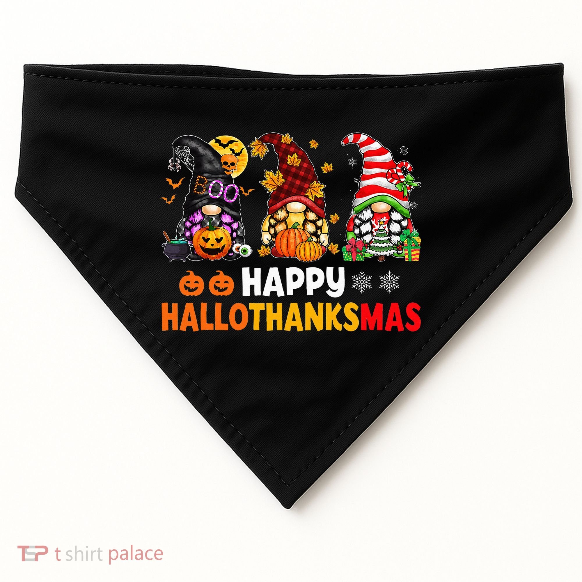 Festive Gnome Decorations for the Holiday Season USA-Made Doggie Bandana